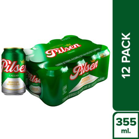 Imagen 1 de Cerveza PILSEN 12Pack Lata 355ml