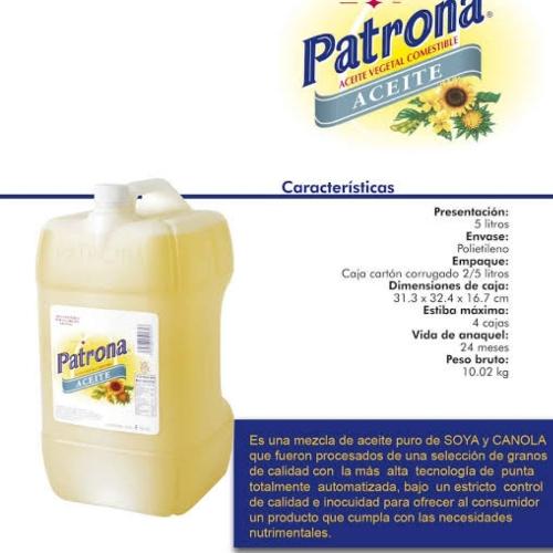 Imagen 1 de Aceite patrona 5 lts