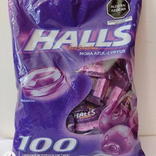 Imagen 1 de Halls mora azul  x 100 un