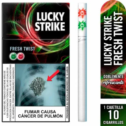 Imagen 1 de CIGARRO LUCKY STRIKE  FRESH TWINS CH 10UND