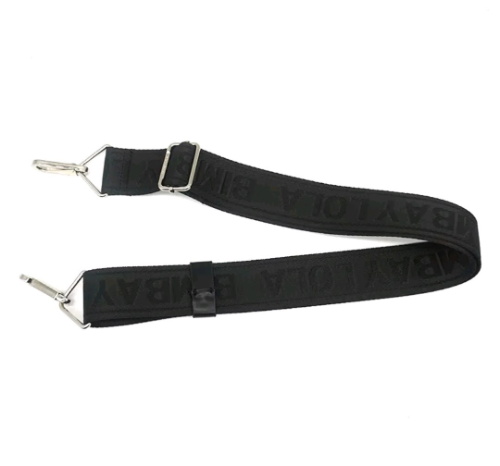 Imagen 1 de Asa Bandolera tejida logotipada retráctil /black.