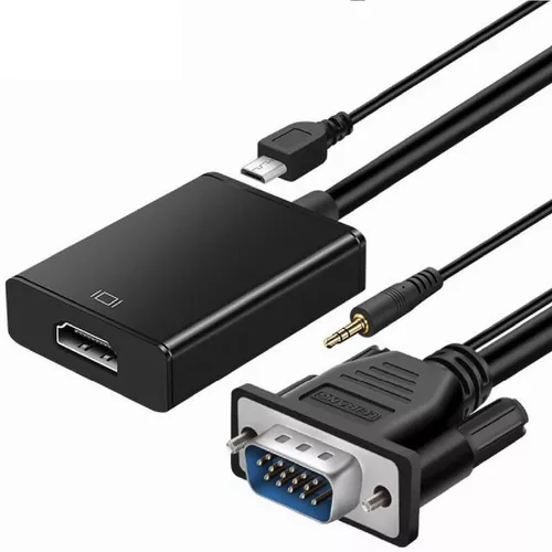 Imagen 1 de ADAPTADOR VGA AUDIO A HDMI 