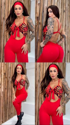 Imagen 1 de Enterizo divino rojo print