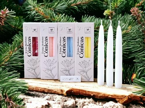 Imagen 1 de 3 VELAS MEDIANAS CONICAS 20 CM X UNID
