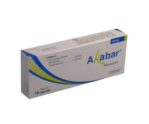 Imagen 1 de Akabar (Nifuroxazida) 200mg 16 cap