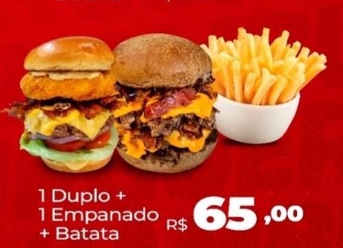 Imagem 1 de 1 duplo cheddar + 1 empanado + batata