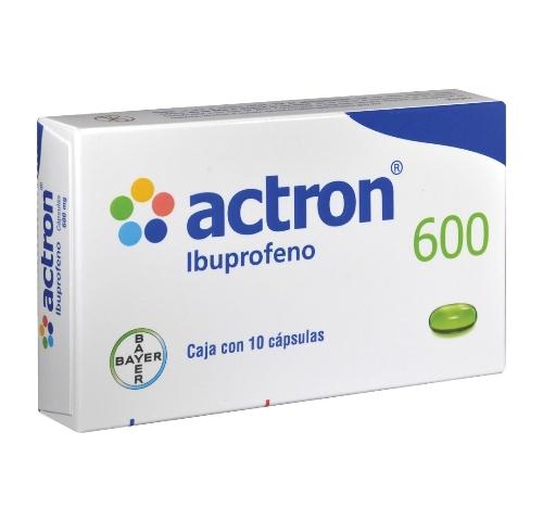 Imagen 1 de Actron (ibuprofeno) 600mg 10 Cap