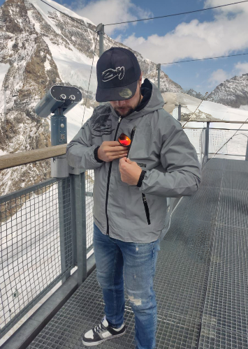 Imagen 1 de Chaqueta réflex verde talla L