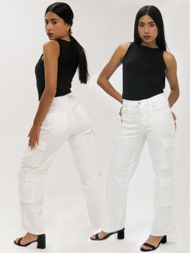 Imagen 1 de Jean Cargo blanco