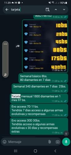 Imagen 1 de 2398 diamantes de FREEfire