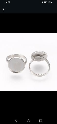 Imagen 1 de Anillos con base para resina