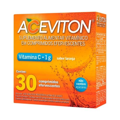 Imagen 1 de Aceviton C 1gr  -30 efervecentes Sabor Naranja