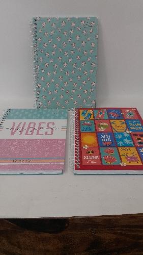 Imagem 1 de Caderno 1/4 80 Folhas feminino  capa dura 