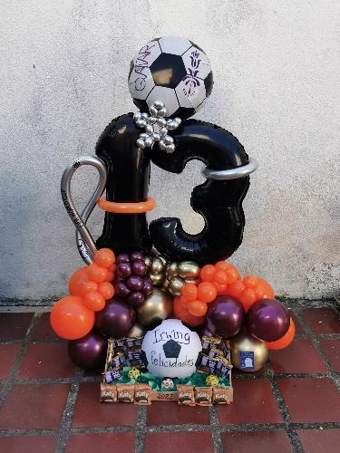 Imagen 1 de Balloons Bouquet motivo Qatar FIFA 2022