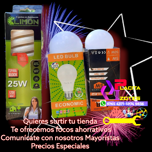 Imagen 1 de Bombilla de 7, 9, 40, y 75 wats 