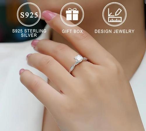 Imagen 1 de Anillo compromiso plata s925