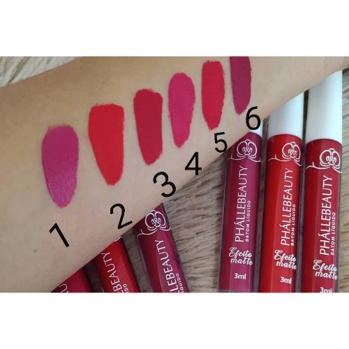 Imagem 1 de Batom líquido Matte Phállebeauty Cor 5