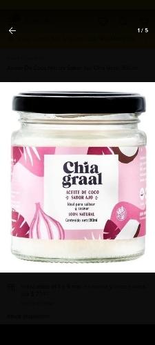 Imagen 1 de Aceite Coco Sabor Ajo x 180 grs