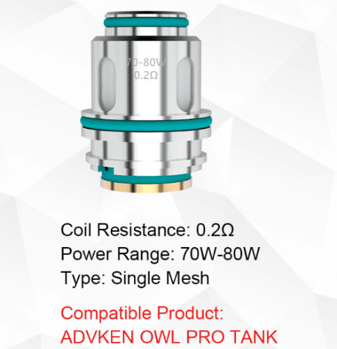 Imagen 1 de Advken DC series Single Mesh Coil 0.2ohn