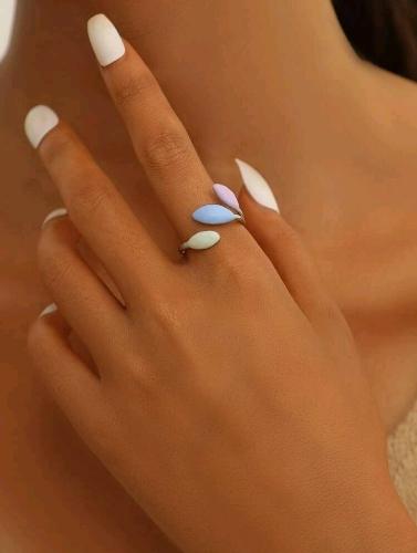 Imagen 1 de Anillo ajustable con hojas de diferentes colores