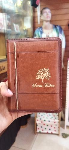 Imagen 1 de Biblia Cuero Marrón 