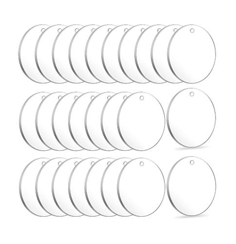 Imagen 1 de Acrilicos Circulares para llavero 5cm (10und)