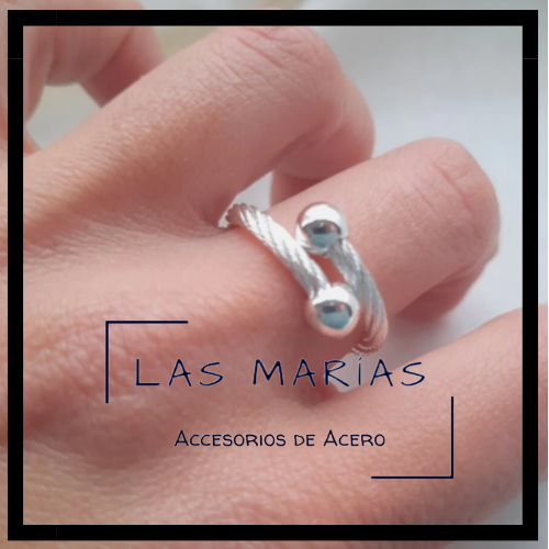 Imagen 1 de Anillo Bolitas Ajustables