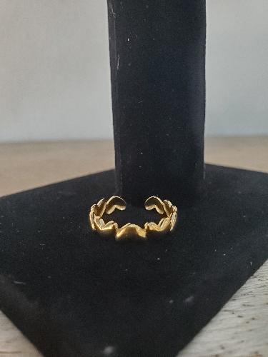 Imagen 1 de Anillo Banda corazones 
