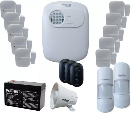 Imagem 1 de Kit alarme Intelbrás 12 sensores sem fio monitoramento via app