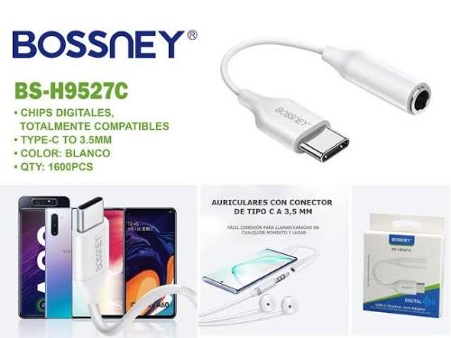 Imagen 1 de ADAPTADOR BOSSNEY - TIPO C A JACK 