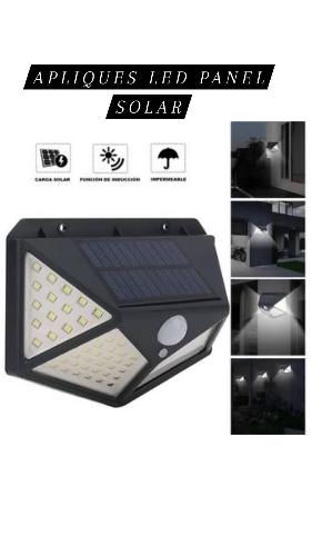Imagen 1 de Aplique con panel solar y sensor movimiento