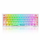 Teclado Redragon FIZZ RGB Transparente K617CT