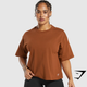 Heavyweight Cotton T-Shirt - Copper Brown(XS)