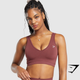 Everyday Seamless Sports Bra - Burgundy Brown(S)