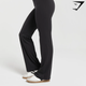 Everyday Regular Flared Leggings - Black(M)