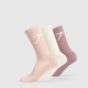 Crew Socks 3pk - Chestnut Pink/Rest Pink/Oat White (S)