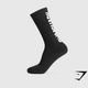 Plush Wordmark Crew Sock - Black(S)