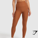 Ribbed Leggings - Copper Brown(M)