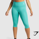 Training Cropped Leggings - Teal(XS)
