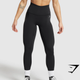 Mesh Waistband Leggings - Black(XS)