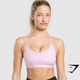 Ruched Sports Bra - Ice Pink(S)