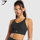 Longline Crossback Sports Bra - Black(S)