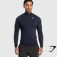 Vital Seamless 1/4 Zip - Navy/Heavy Blue (L)