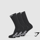 Wordmark Crew 3pk - Black (M)