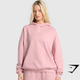 Scribble Oversized Hoodie - Light Pink(XS)