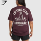 Lifting Club Graphic Oversized T-Shirt - Depth Purple(XS)