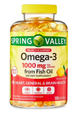 Omega 3 1000 mg 120 cap Spring Valley lion