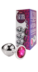 PLUG ANAL PLATEADO CON JOYA TALLA S