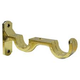 ACCESORIO CORTINERO 1" SOPORTE MURO DOBLE DORADO
