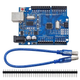 Placa Arduino UNO R3 | ATmega328P | Con Pines y Cable USB